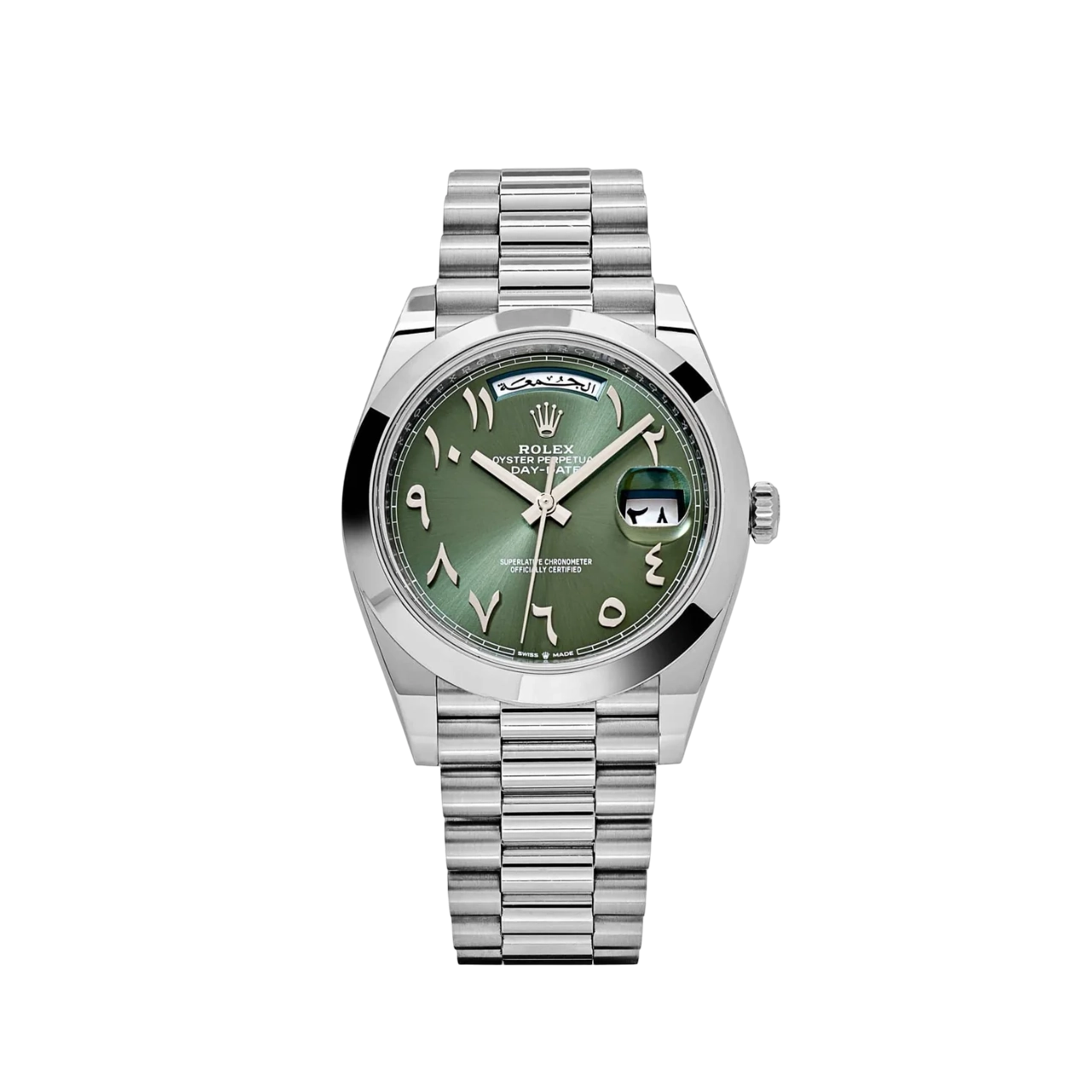 Rolex Day-Date 40 Olive Green Arabic Dial President 228206