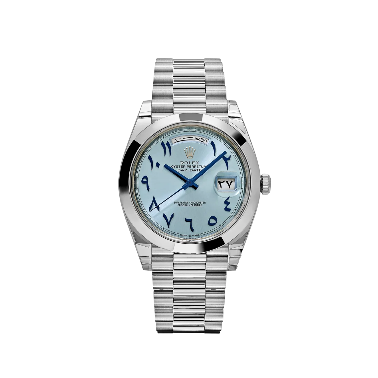 Rolex Day-Date 40 Ice Blue Arabic Dial President 228206