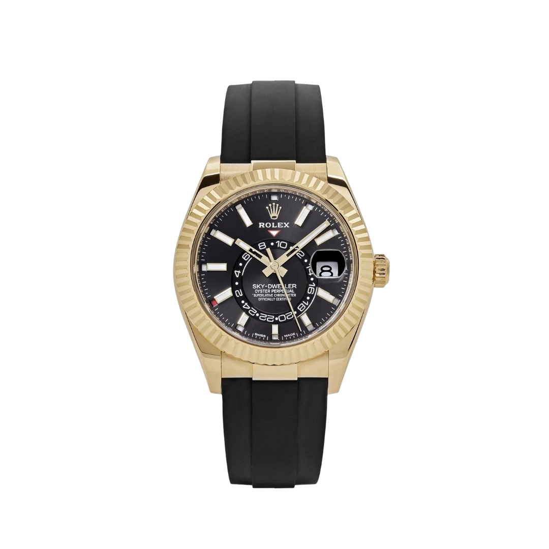 Rolex Sky-Dweller 42 Black Dial Oysterflex 326238