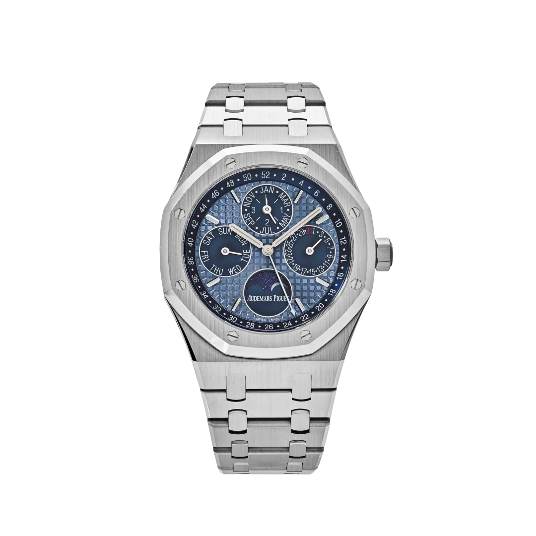 Audemars Piguet Royal Oak Perpetual Calendar Ice Blue Dial 26574ST