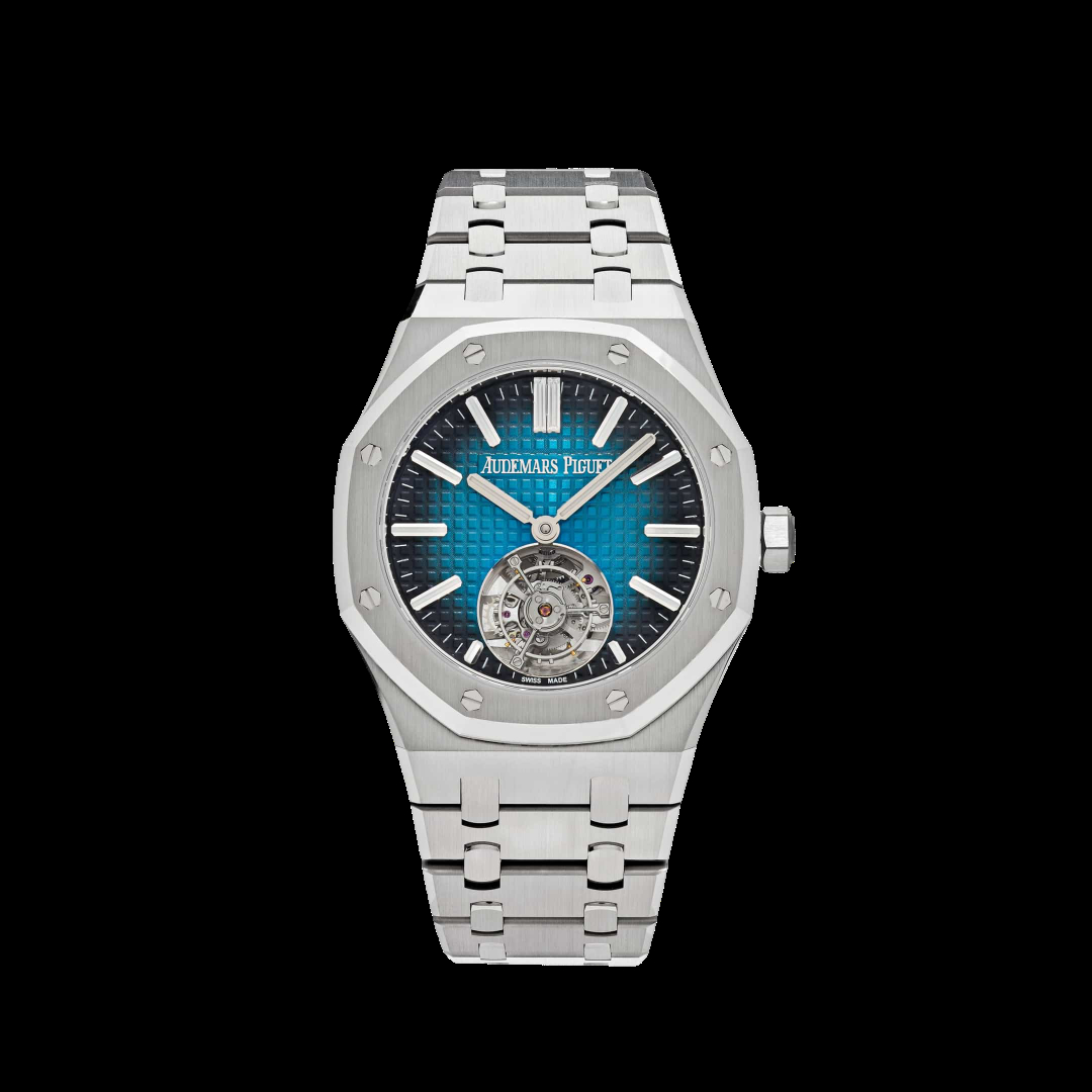 Audemars Piguet Royal Oak Selfwinding Flying Tourbillon Blue-Green Dial 26730TI